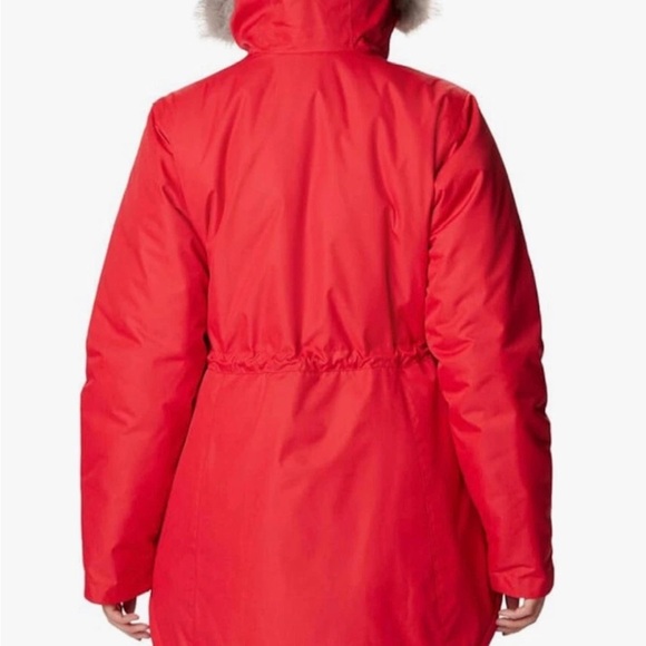 Columbia Women's Suttle Mountain Omni-Heat Bright Red Parka VERY WARM - Picture 3 of 8